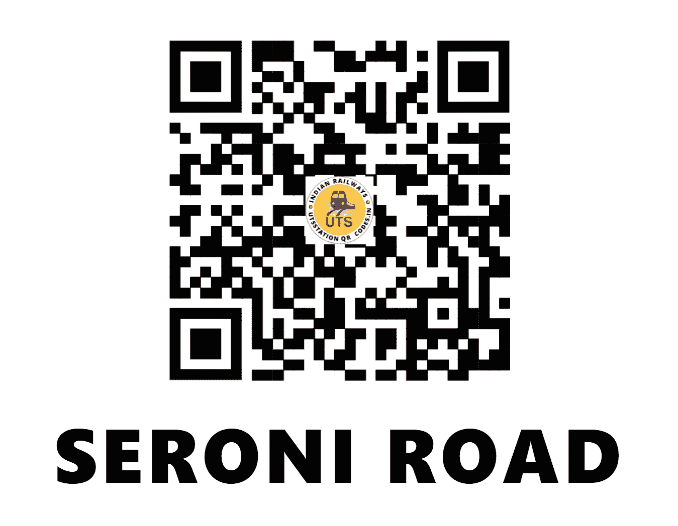 UTS QR Code for SERONI ROAD - SEX - NC (MADHYA PRADESH)